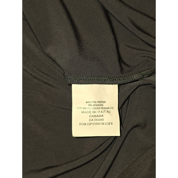 Sympli Tunic Top Womens 8 Black Button Front Stretch Long Sleeve Minimalist - Picture 6 of 9